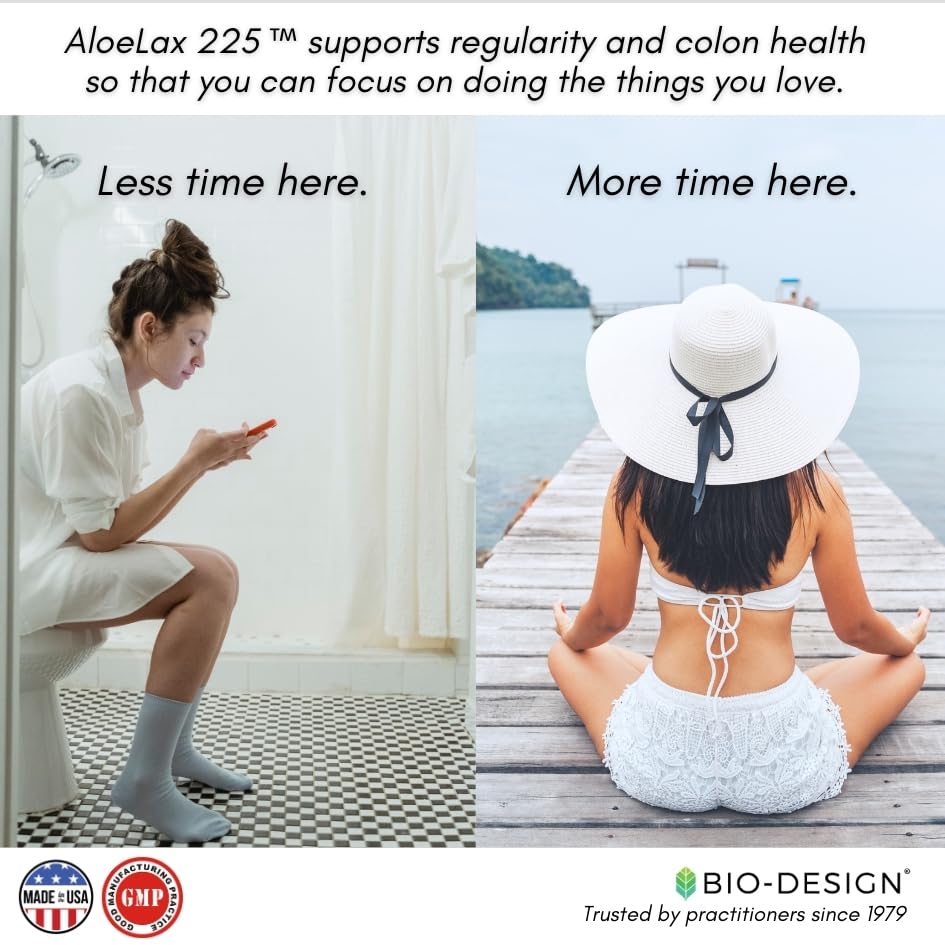Bio-Design Aloe Lax 225 Natural Herbal Laxative - 60 Capsules - image 6