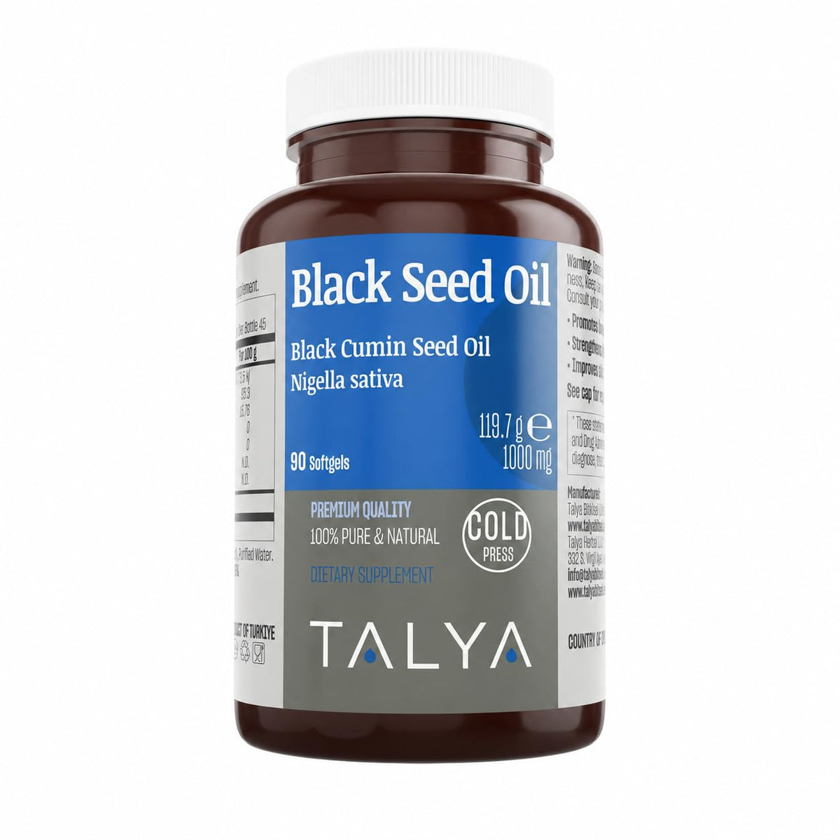 TALYA Black Seed Oil Softgel Immune Support - 90 Softgels