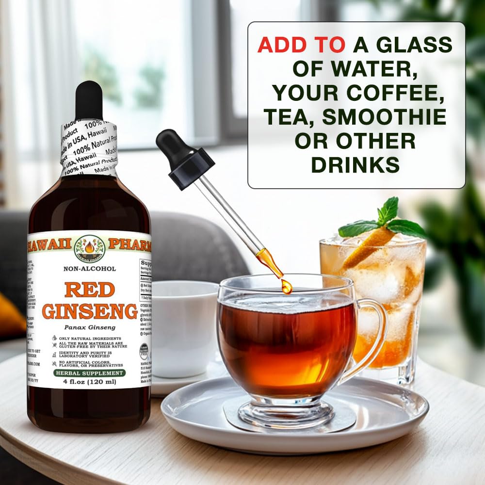 Hawaii Pharm Ginseng (Panax Ginseng) Root Alcohol-Free Extract