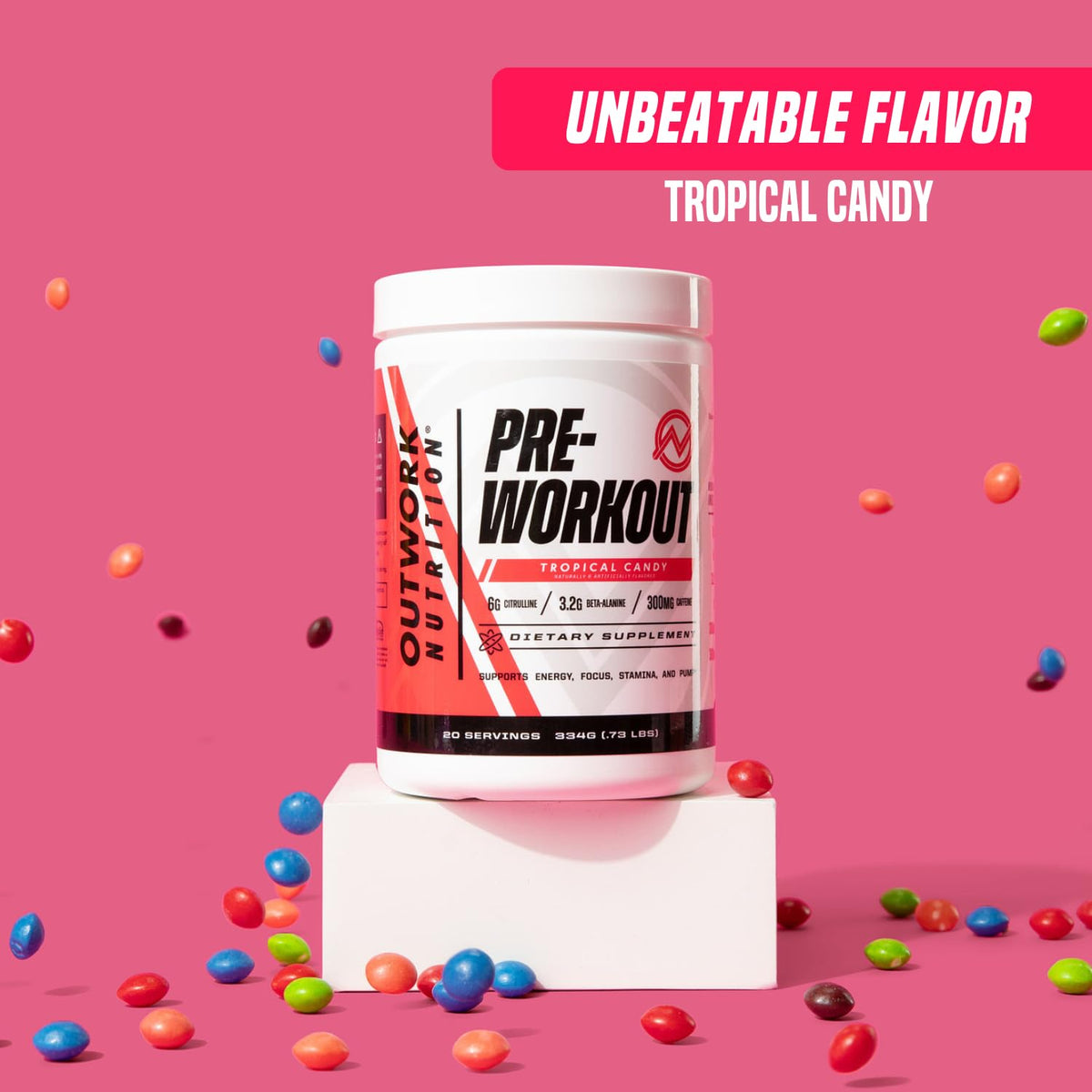 Outwork Nutrition Pre-Workout Supplement with Nootropics