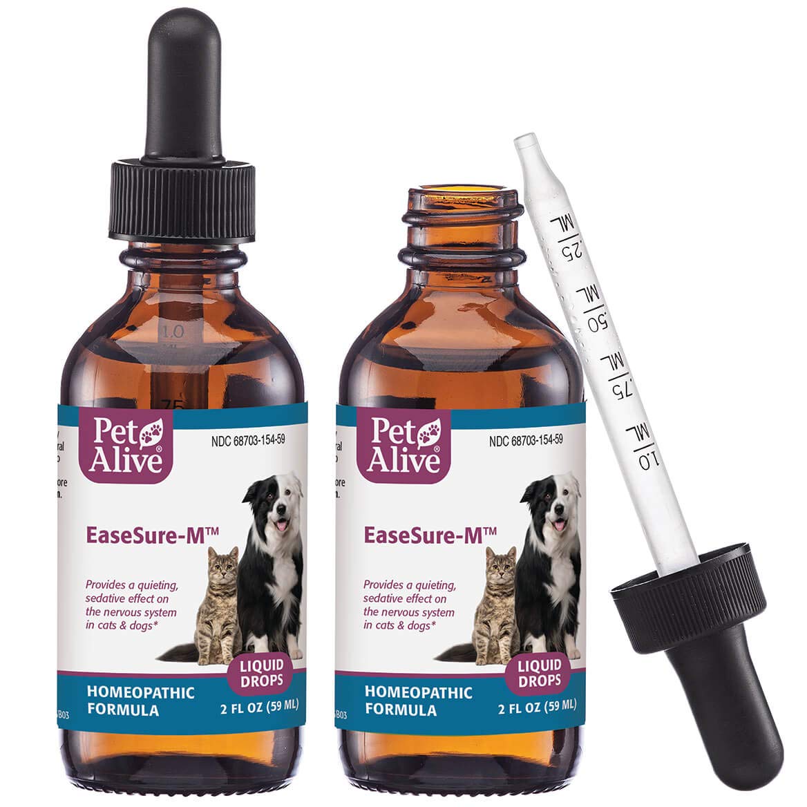 PetAlive EaseSure-M Nervous System Support Drops - 2 Pack
