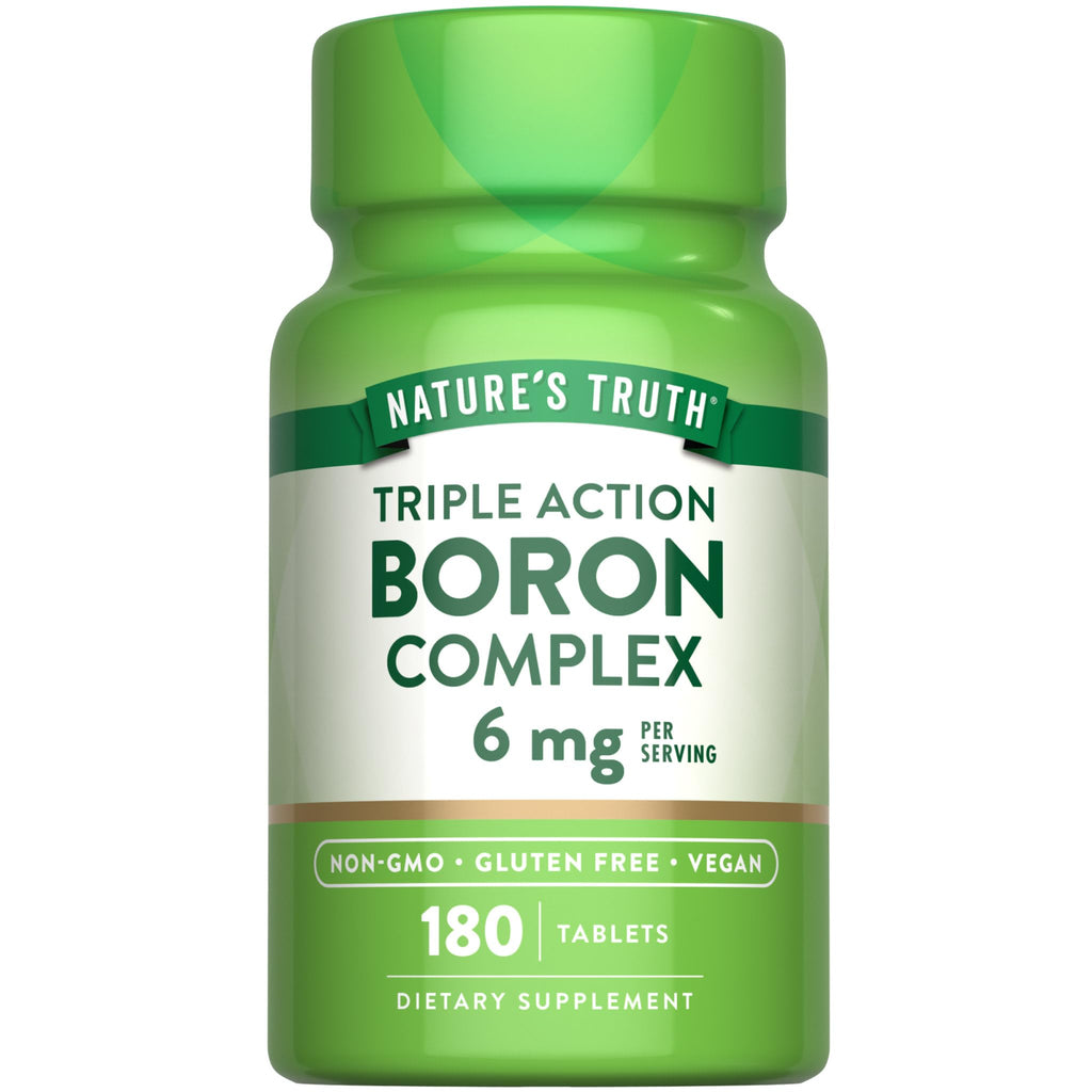 Nature's Truth Triple Action Boron Complex 6mg - 180 Tablets