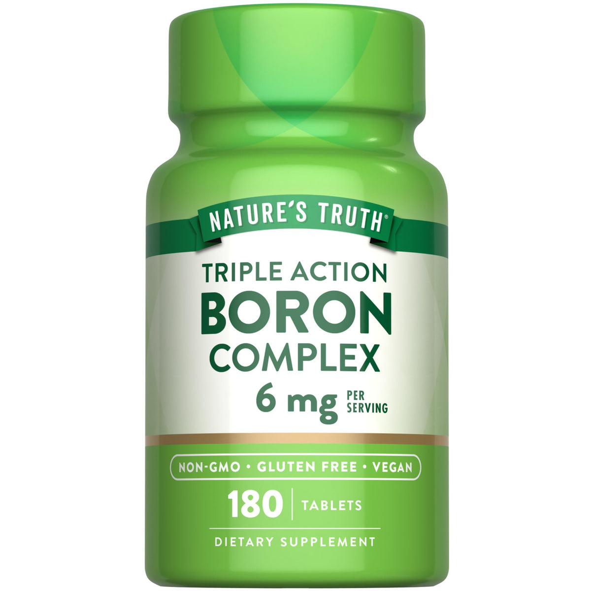 Nature's Truth Triple Action Boron Complex 6mg - 180 Tablets