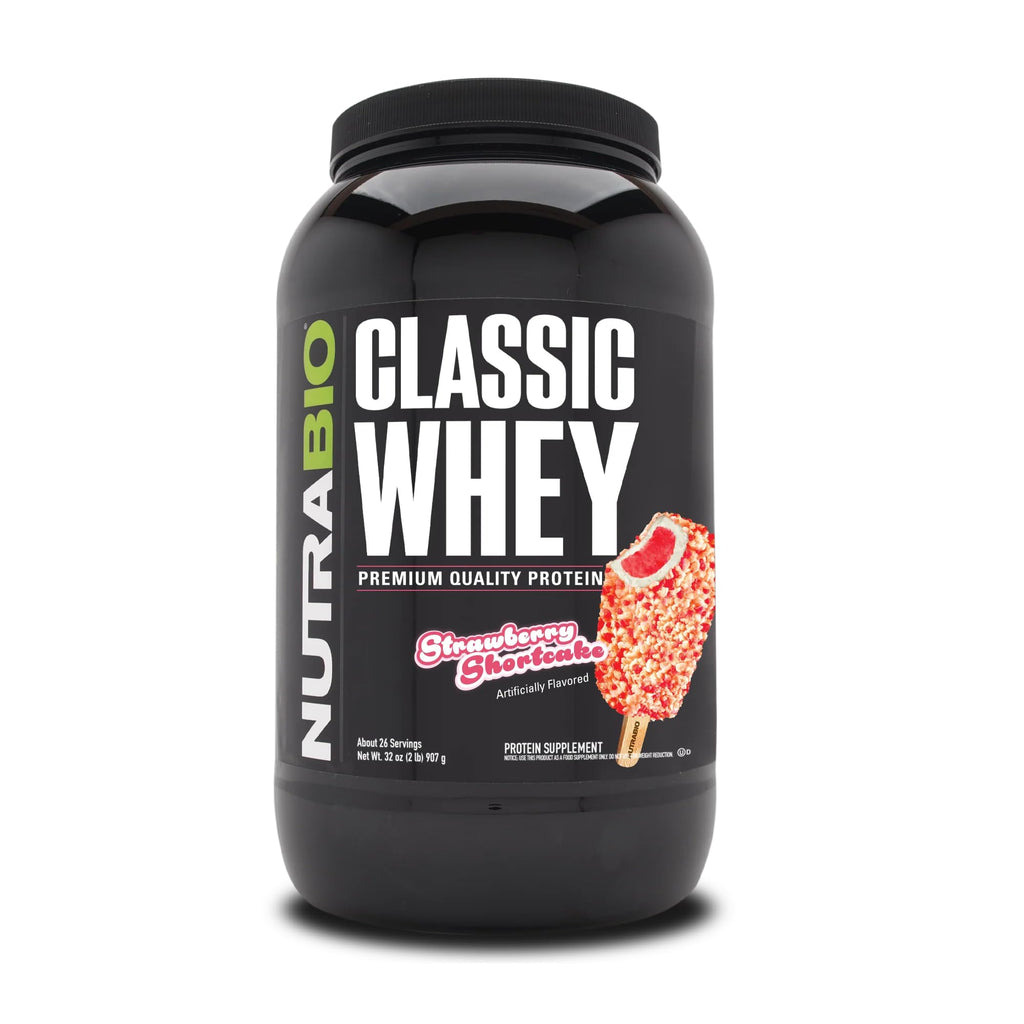 NutraBio Classic Whey Protein Powder Supplement - 25g of Protein Per