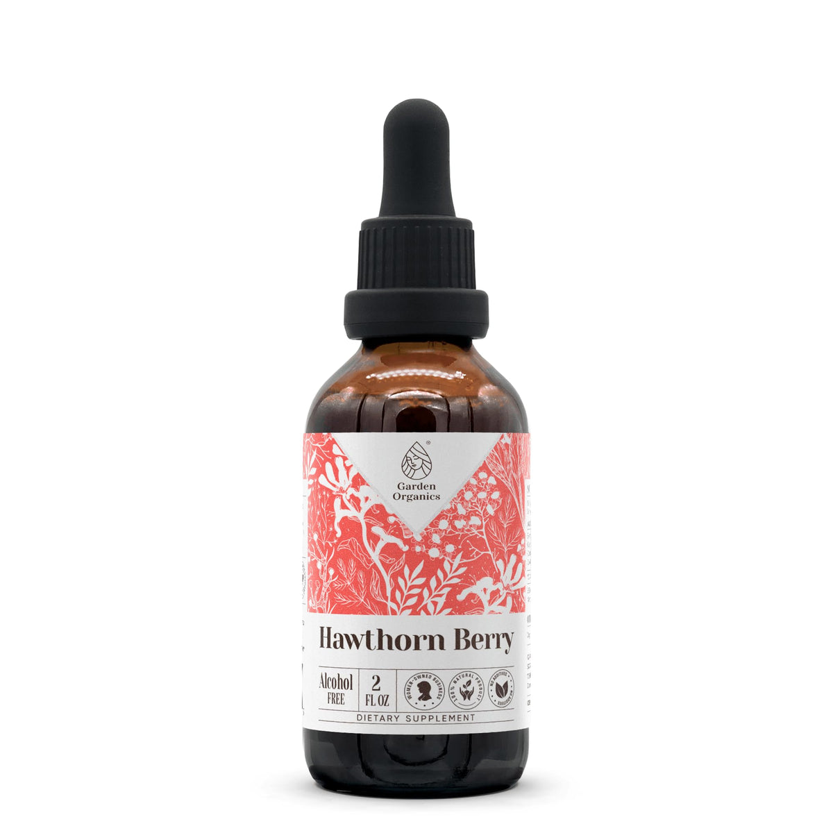 Garden Organics Hawthorn Berry Alcohol-Free Natural Tincture Extract