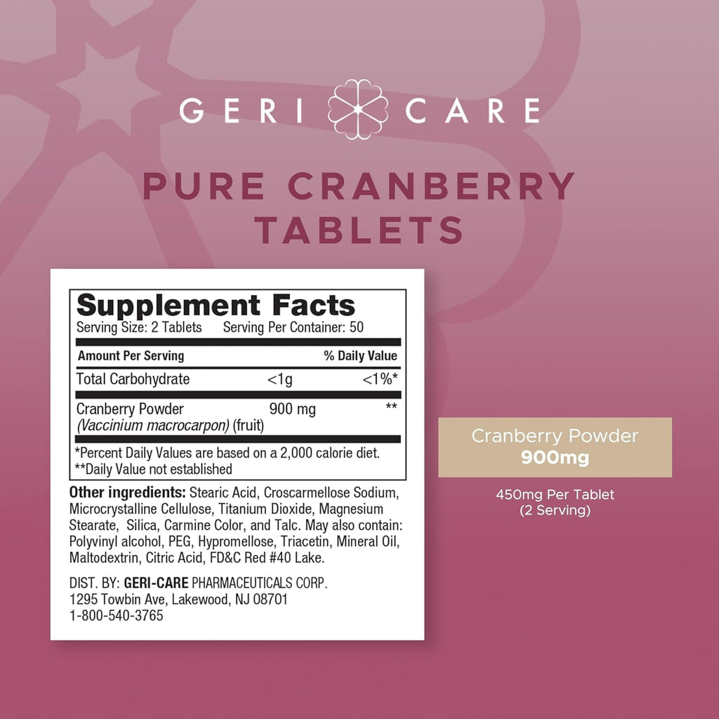 GeriCare High-Potency Cranberry Supplemen