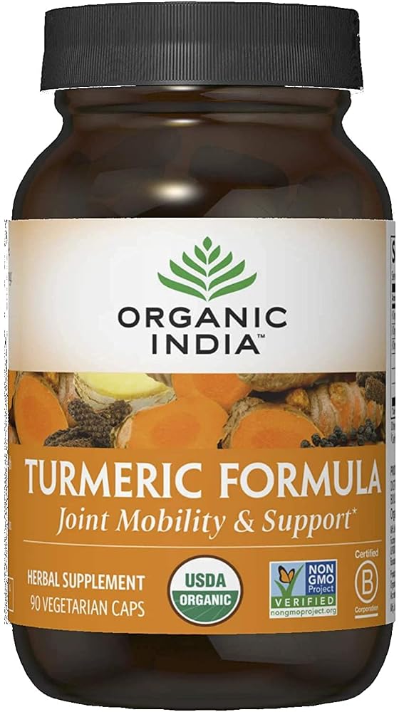 Organic India Turmeric Curcumin Joint Mobility Support - 90 Capsules