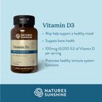Nature's Sunshine Vitamin D3 for Bone Health - 180 Tablets - image 2