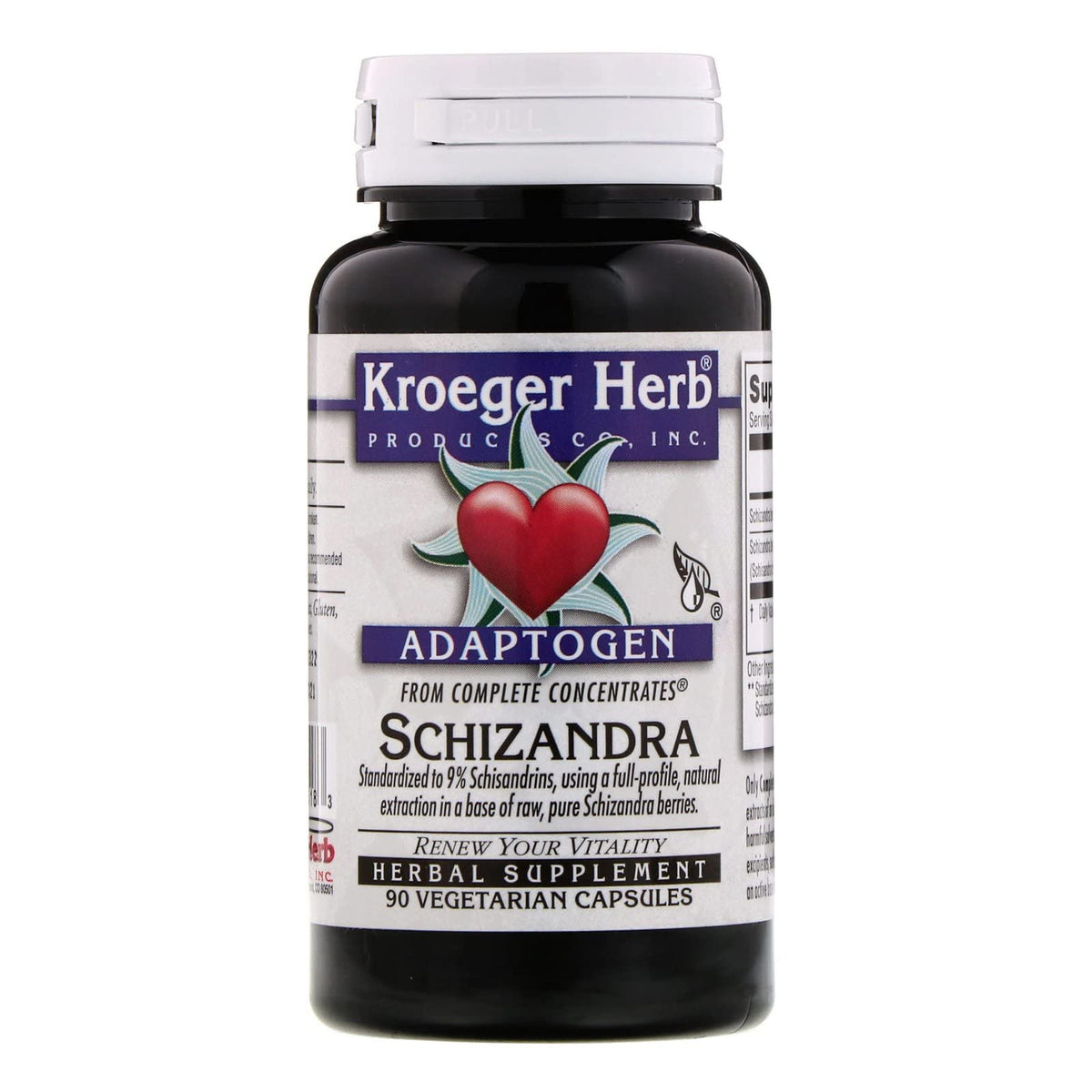Kroeger Herb Schizandra - 90 Vegetarian Capsules - image 2