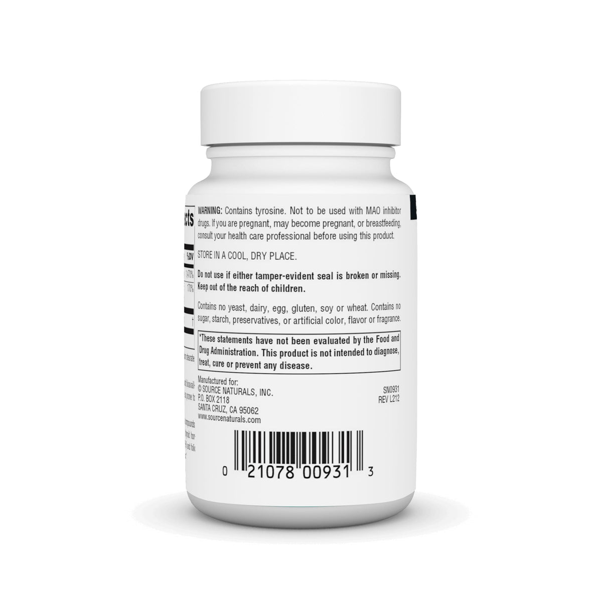 Source Naturals N-Acetyl L-Tyrosine 300mg