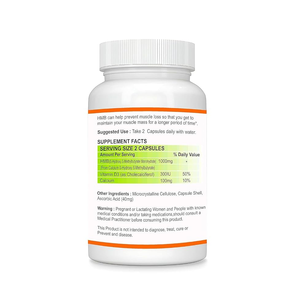 Generic Senta HMB Supplement 1000mg Muscle Growth & Recovery - 90 Capsules - image 2