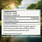 Nutri-Rich CoQ10 100mg Softgels for Heart Health & Energy - 90 Softgels - image 7