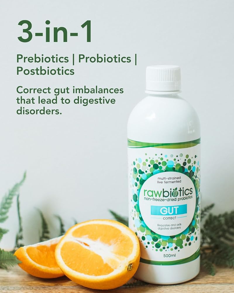 Rawbiotics Gut Correct Liquid Probiotic 12 Strains - 16.9 Fl Oz - image 2