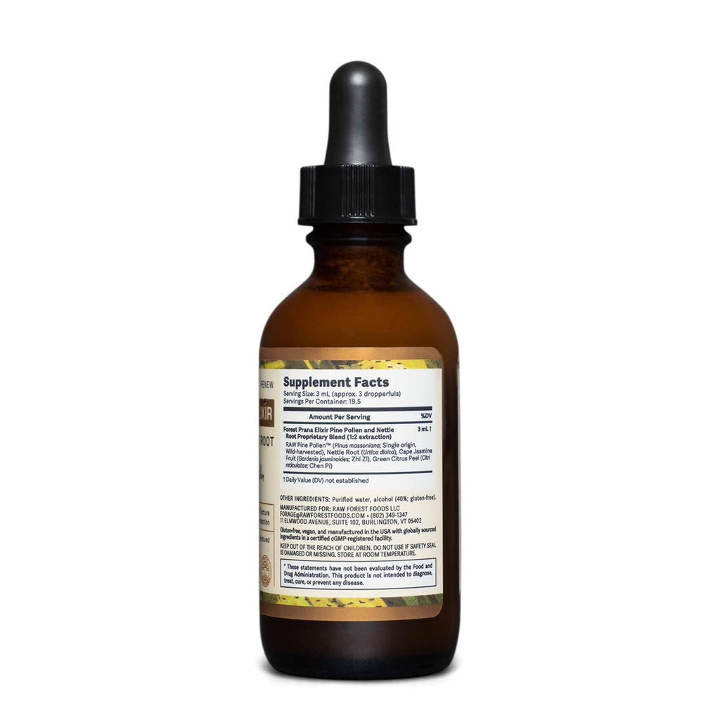 RAW Forest Foods Forest Prana Elixir Pine Pollen and Nettle Root