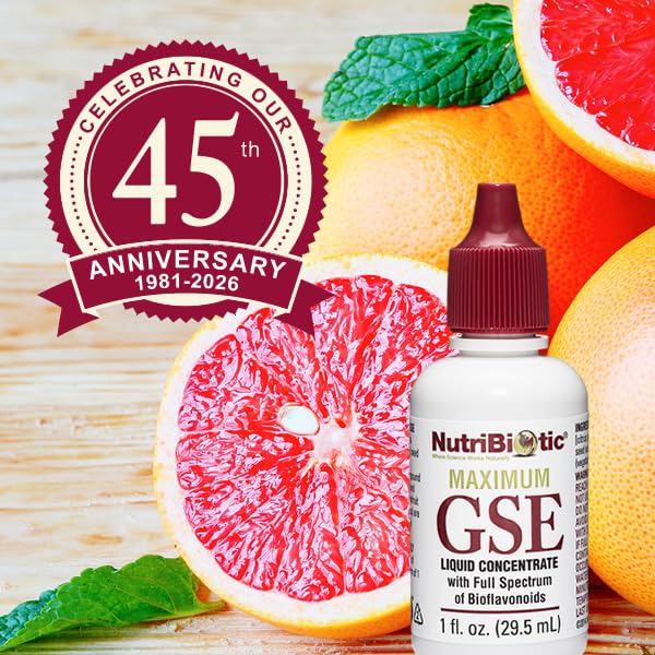 NutriBiotic Maximum GSE Grapefruit Seed Extract - 1 Fl Oz - image 5