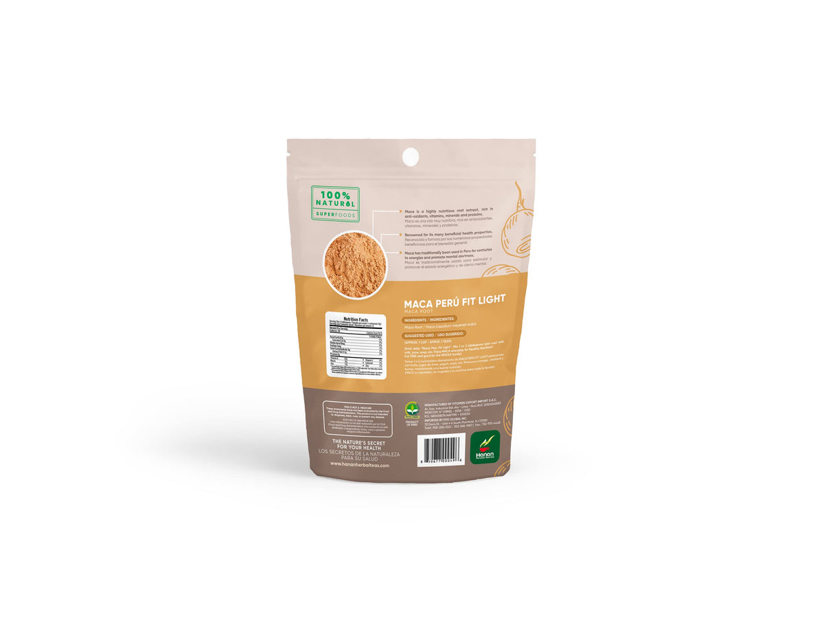 HANAN PERUVIAN SECRETS Maca Peru FitLight Super food Root Powder