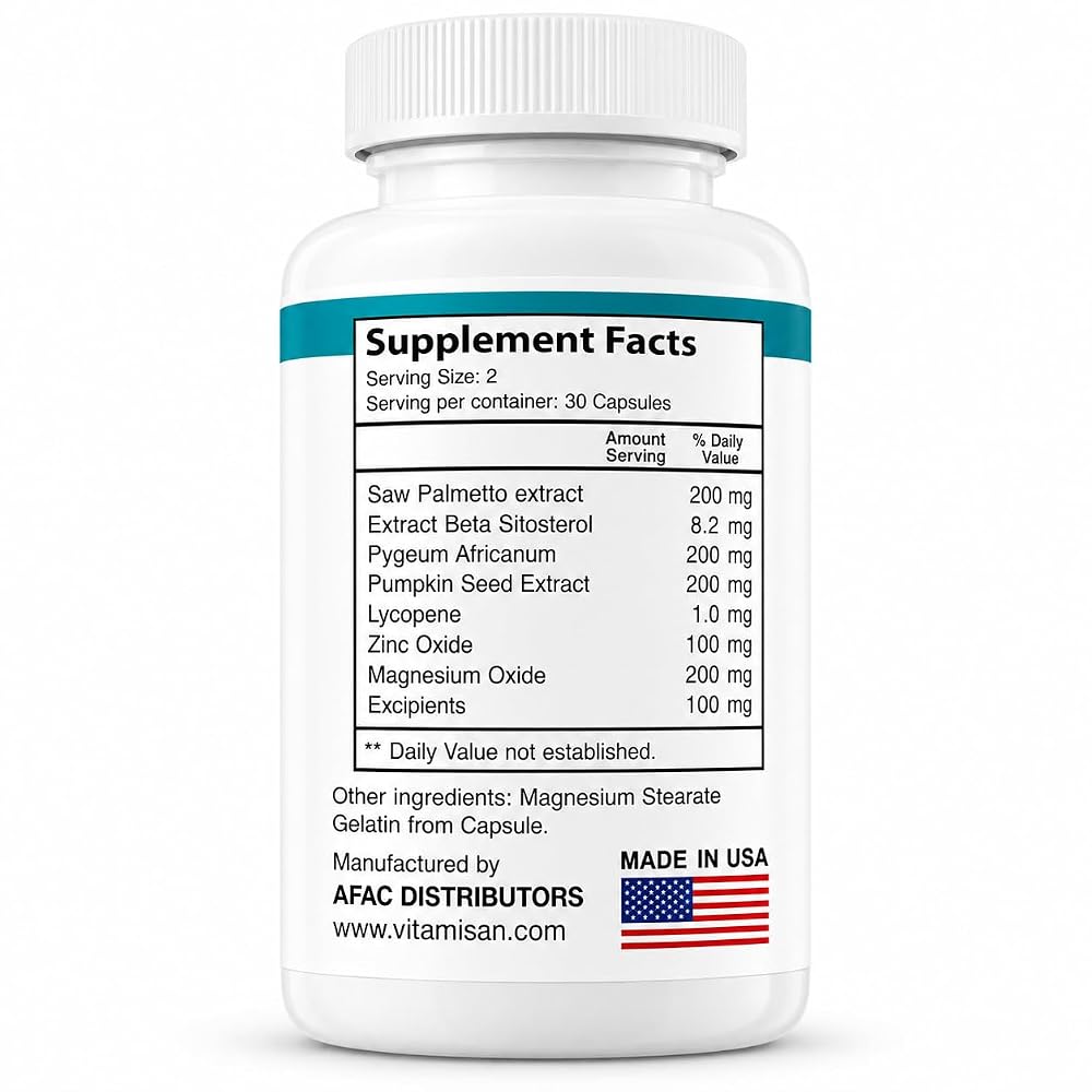 prosta san xl Prosta-San XL Beta Sitosterol with Saw Palmetto - 60 Capsules - image 2