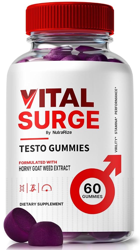 NutraRize Vital Surge Testo Gummies for Men - 60 Gummies