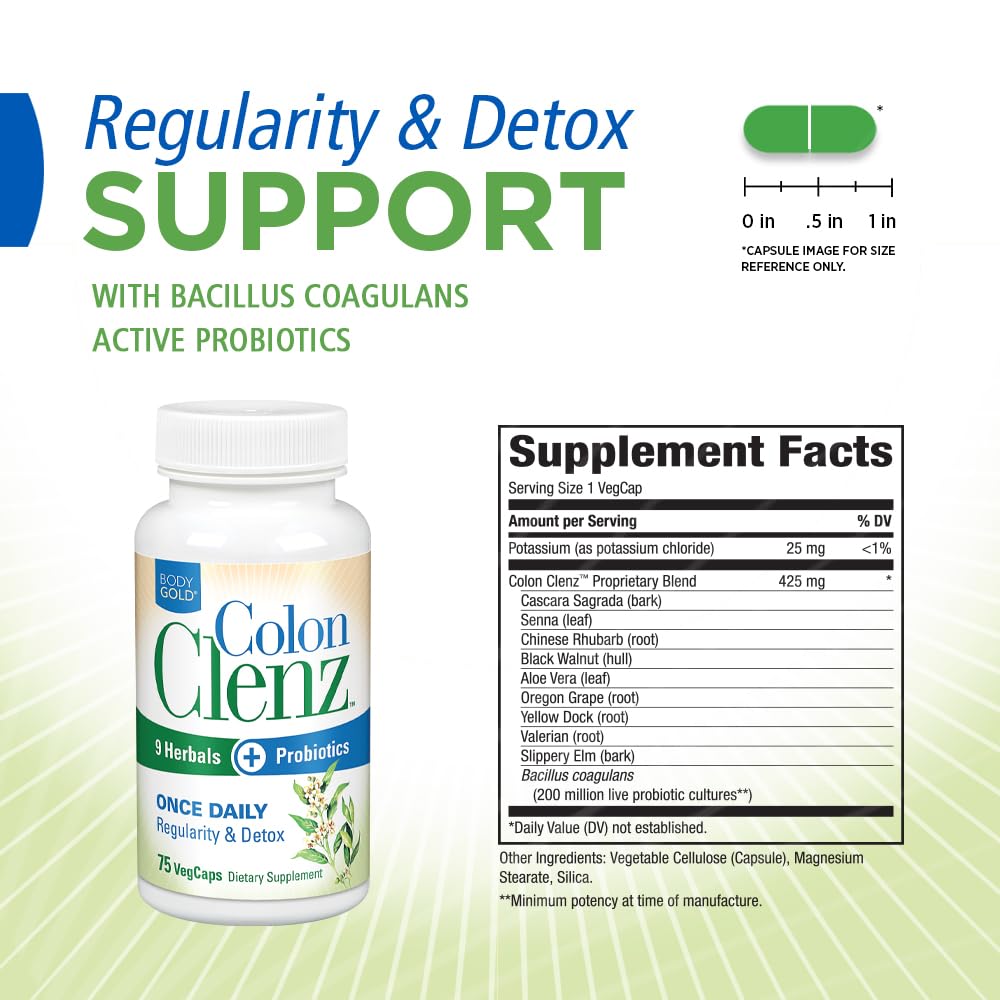Body Gold Colon Clenz & Detox Overnight Formula