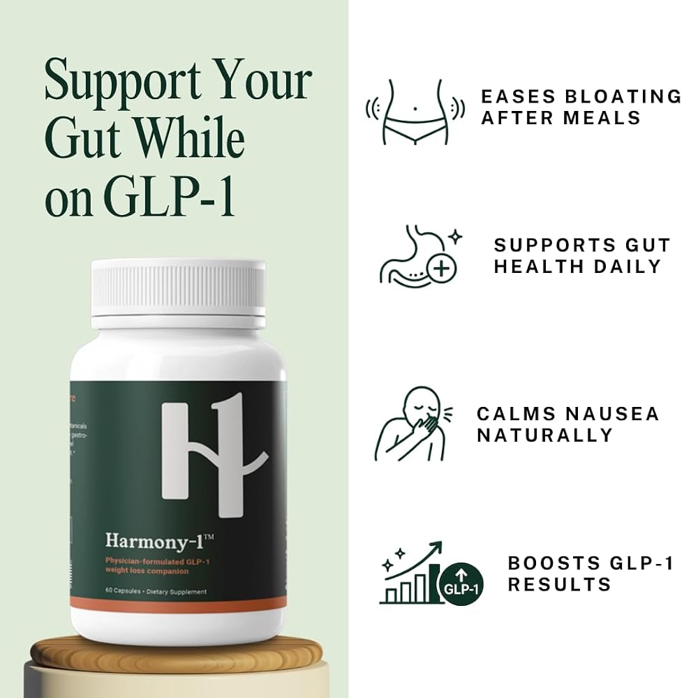 Harmony-1 GLP-1 Digestive Support - 60 Capsules - image 4