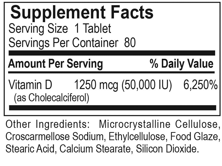 Dialyvite Vitamin D3 Max 50,000 IU - 80 Tablets - image 3