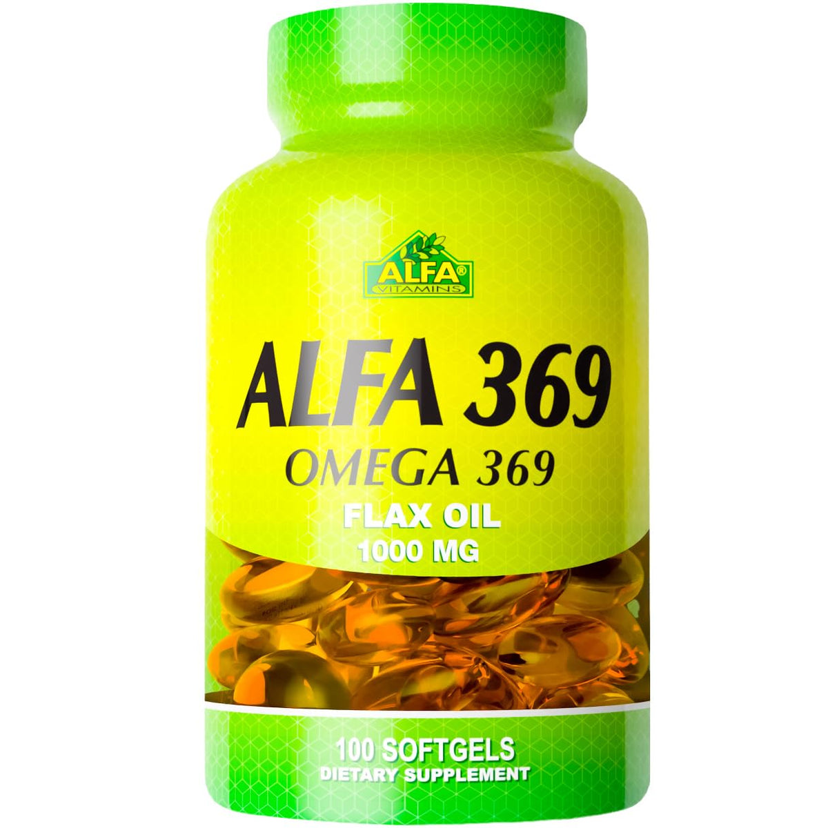 Alfa Vitamins Alfa 3-6-9 1000 mg Supplement - 100 Softgels