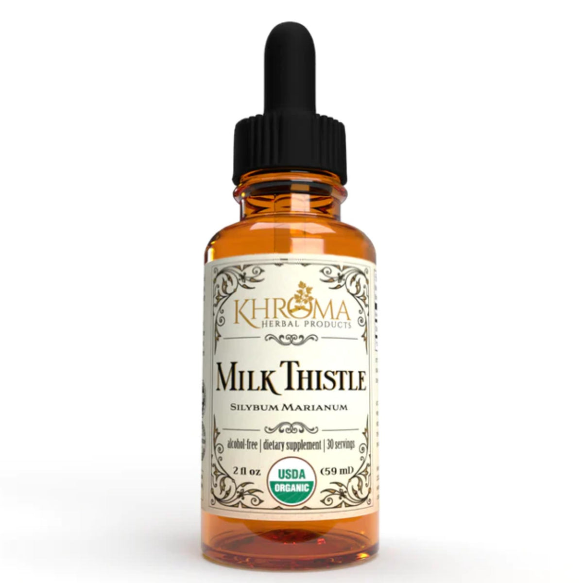 Khroma Herbal Products Organic Milk Thistle Liquid - 2 oz
