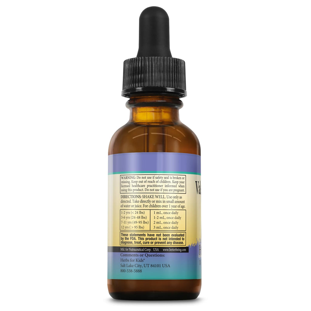 Herbs For Kids Valerian Super Calm Liquid Drops - Gentle Herbal