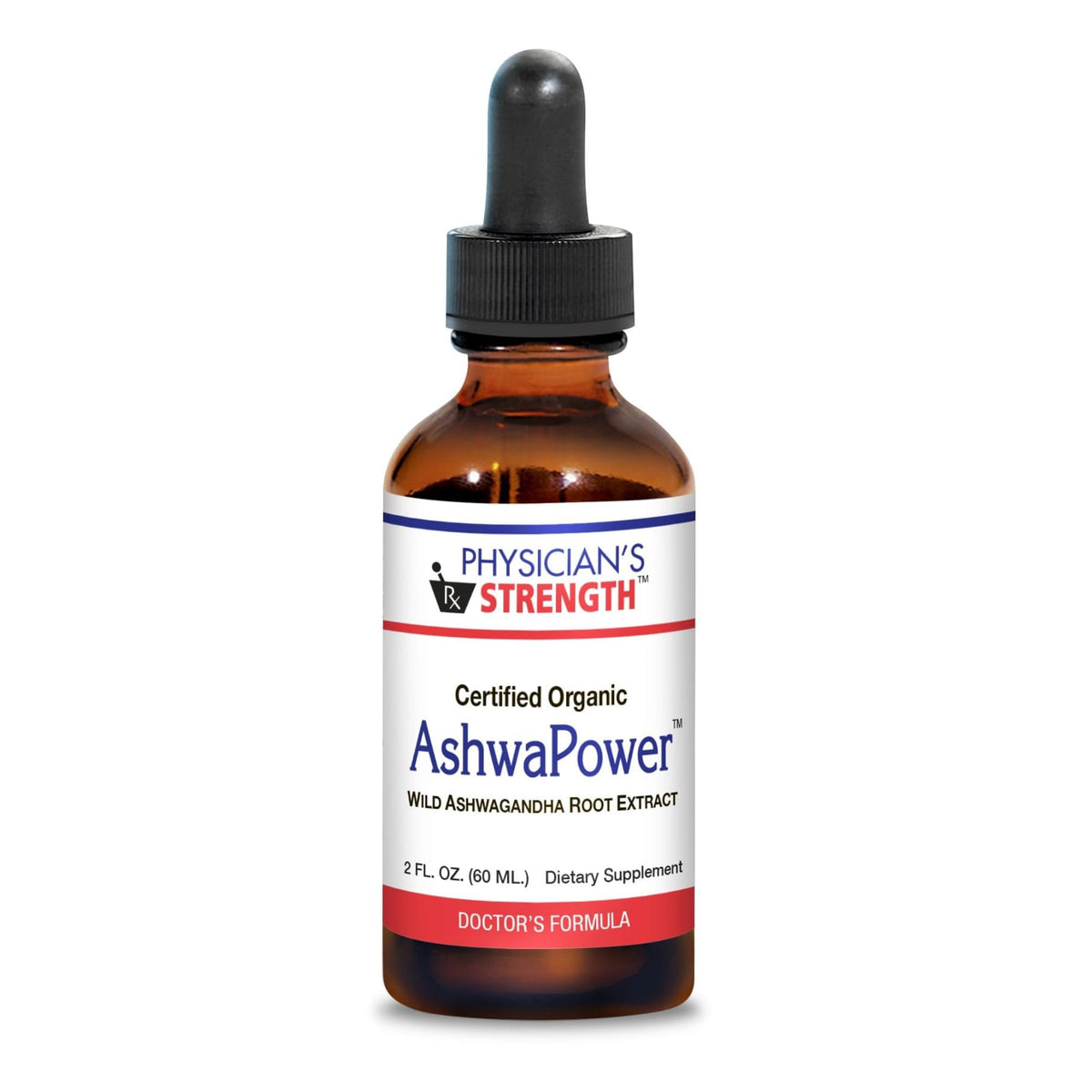 Physician's Strength AshwaPower Ashwagandha Root Extract - 2 fl oz