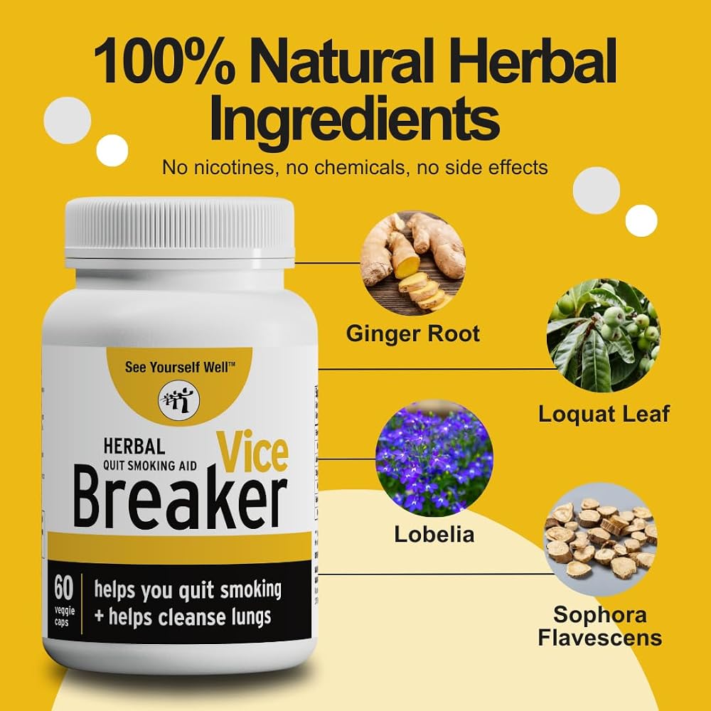 See Yourself Well Vice Breaker Herbal Supplement - 60 Capsules - image 3