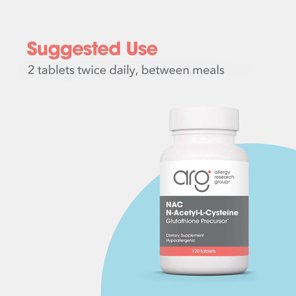 Allergy Research Group NAC N-Acetyl L-Cysteine 500 mg - 120 Tablets - image 6