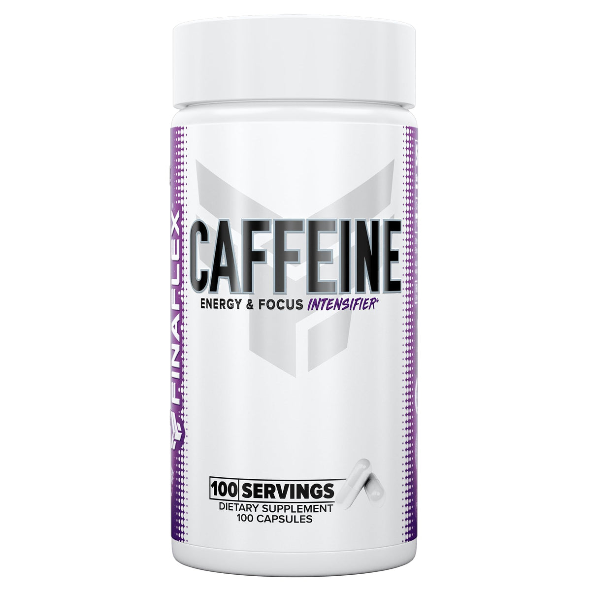 FINAFLEX Pure Caffeine Capsules for Energy & Focus - 100 Capsules