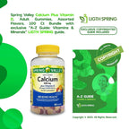 LightSpring Calcium Plus Vitamin D Adult Gummies 500mg - 100 Count - image 4