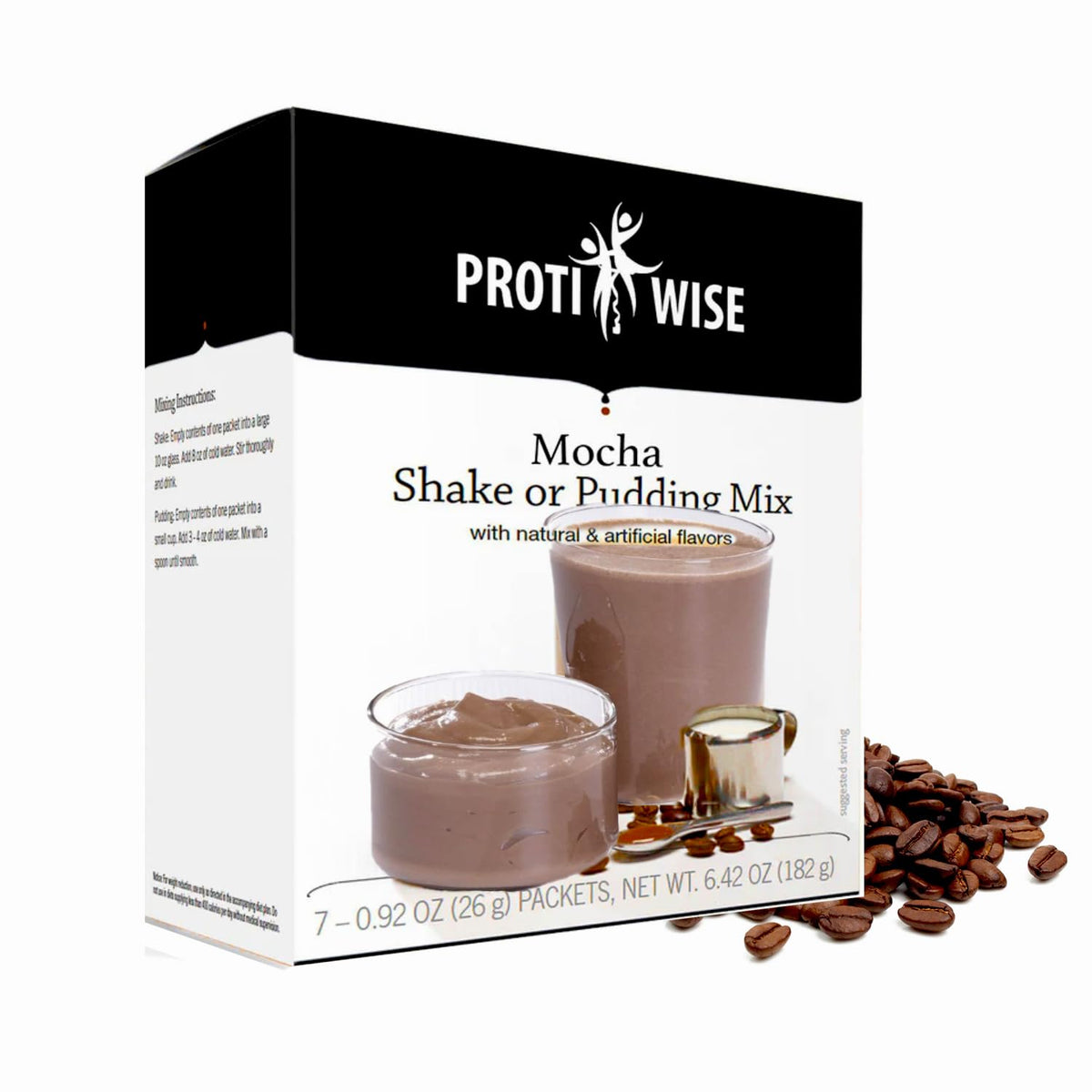 ProtiWise High Protein Shake & Pudding Mix Mocha - 7 Packets