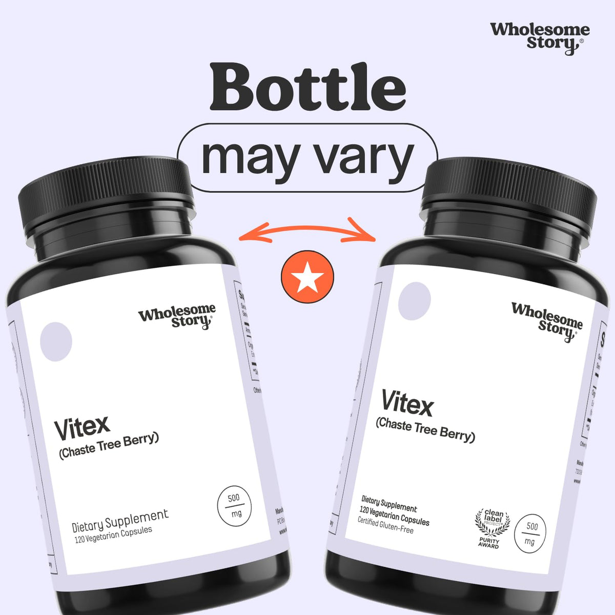 Wholesome Story Vitex Chasteberry Supplement for Women - 120 Capsules - image 2