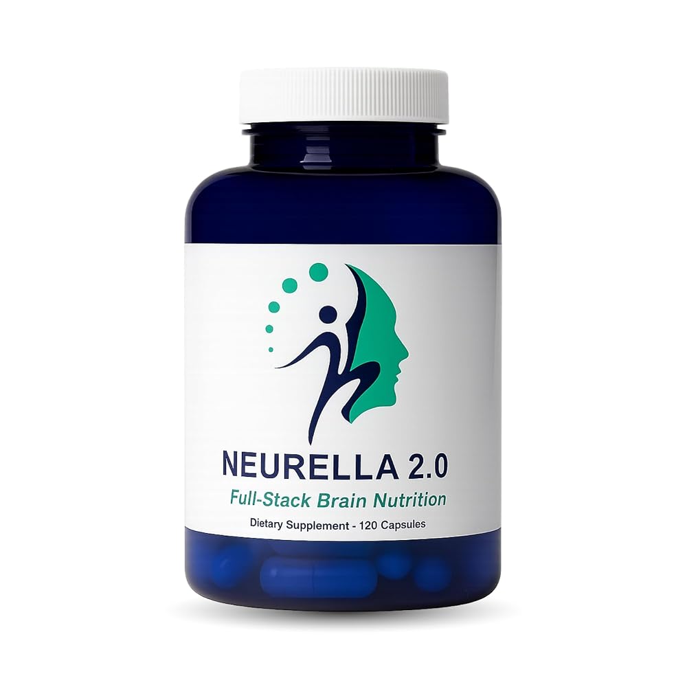 Neurella 2.0 Nootropic Brain Supplement for Memory & Focus - 120 Capsules