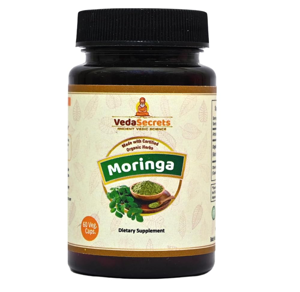 VedaSecrets Moringa Capsules with Phyllanthus Emblica - 60 Vegetarian Capsules - image 2