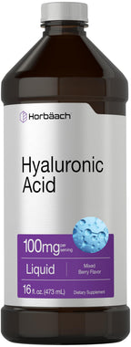 Horbäach Liquid Hyaluronic Acid Supplement 100 mg - 16 oz