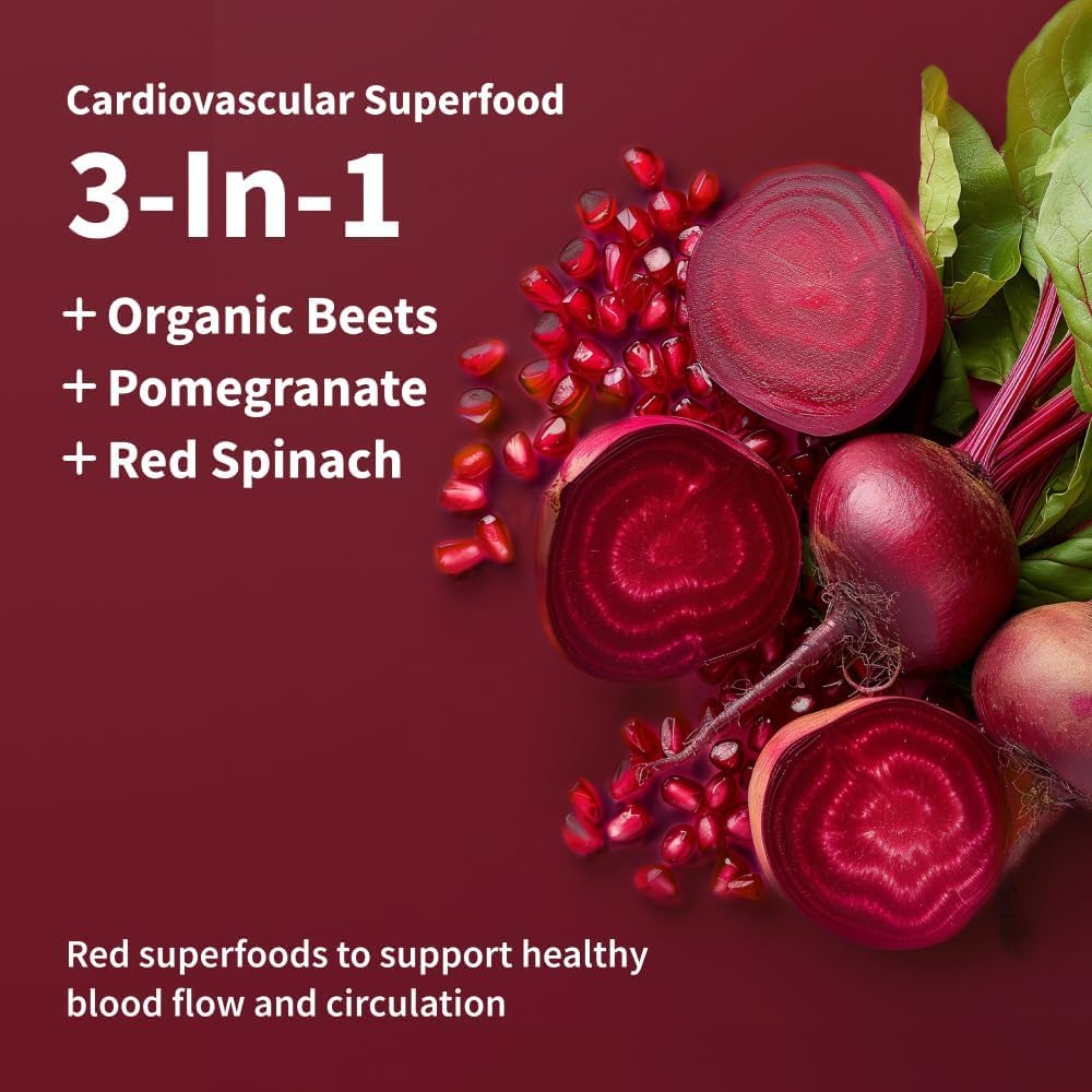Snap Supplements Heart Beets, Beet Root Extract Superfood