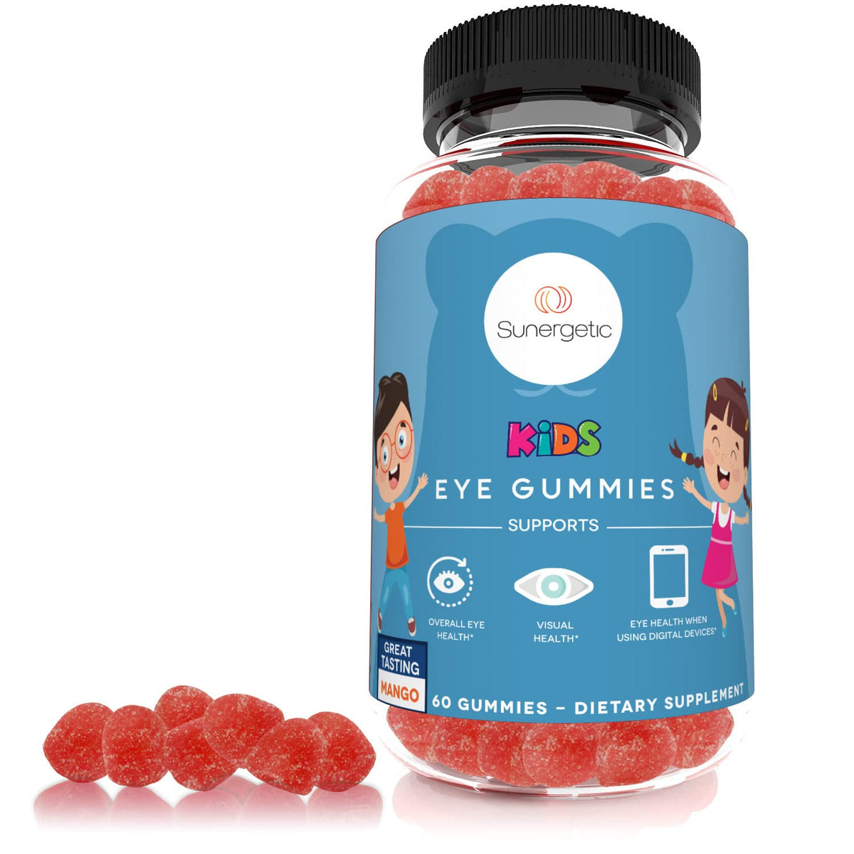 Sunergetic Premium Eye Support Gummies - Lutein with Zeaxanthin