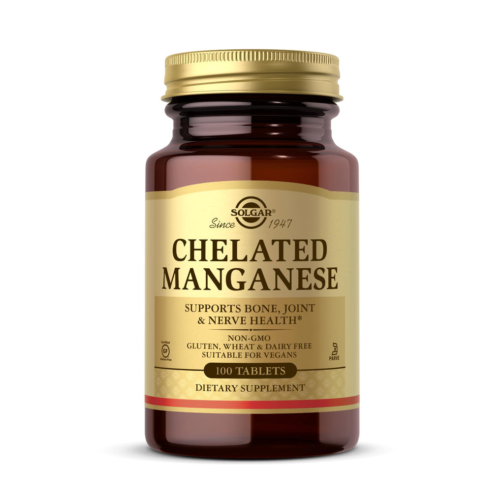 Solgar Chelated Manganese - 100 Tablets