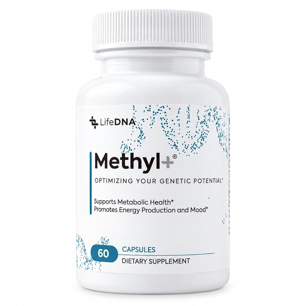 LIFEDNA Methyl + Methylfolate 5-MTHF & TMG Formula - 60 Capsules