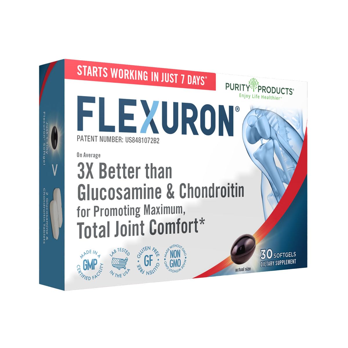 Purity Products Flexuron Joint Support Formula - 30 Softgels