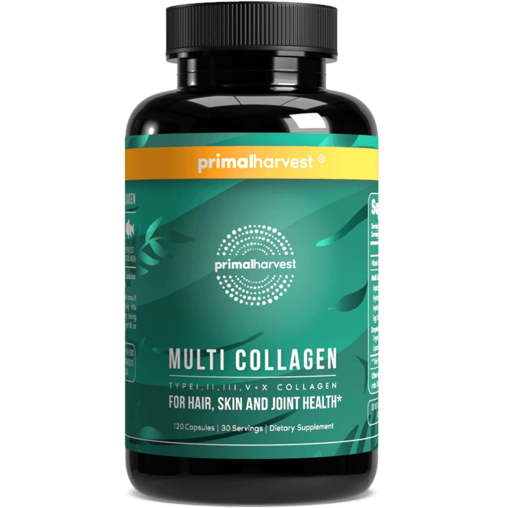 Primal Harvest Multi Collagen Daily Supplement - 120 Capsules