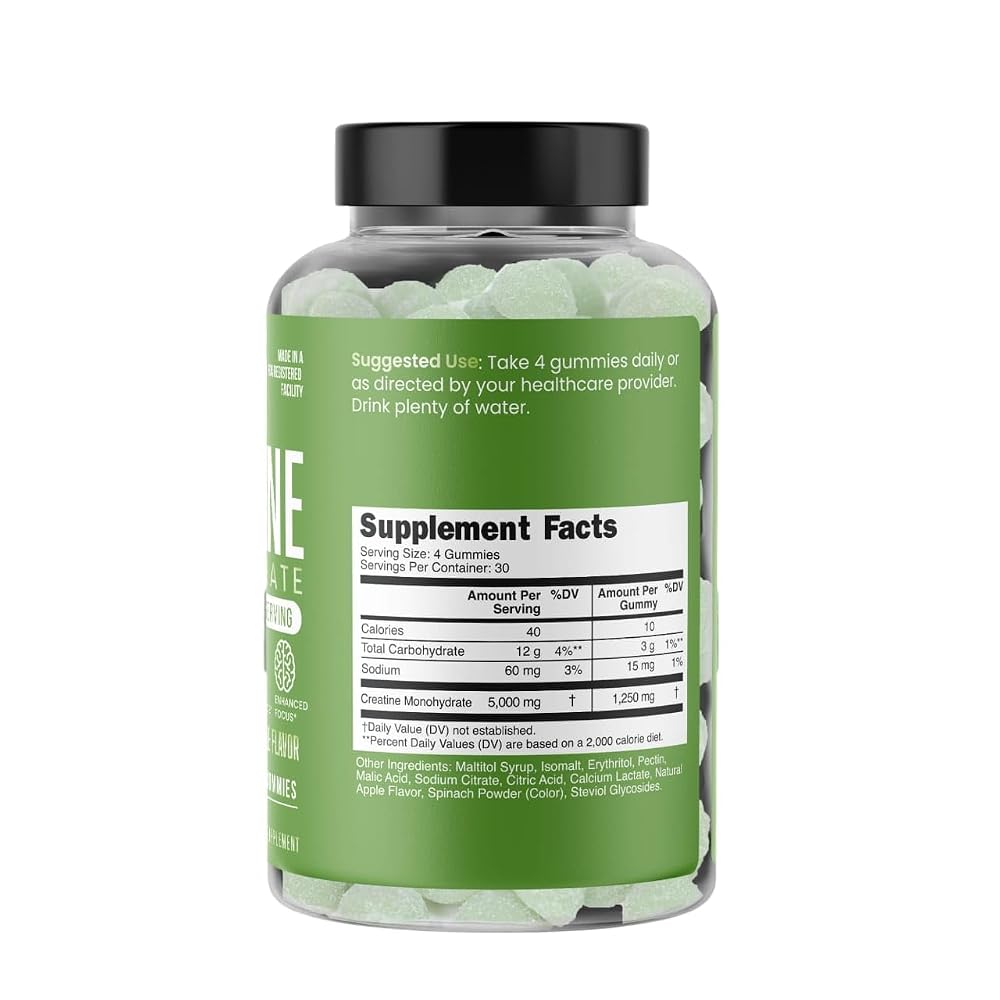 Ahiba Nutrition Creatine Monohydrate Gummies 5000mg - 120 Gummies - image 3