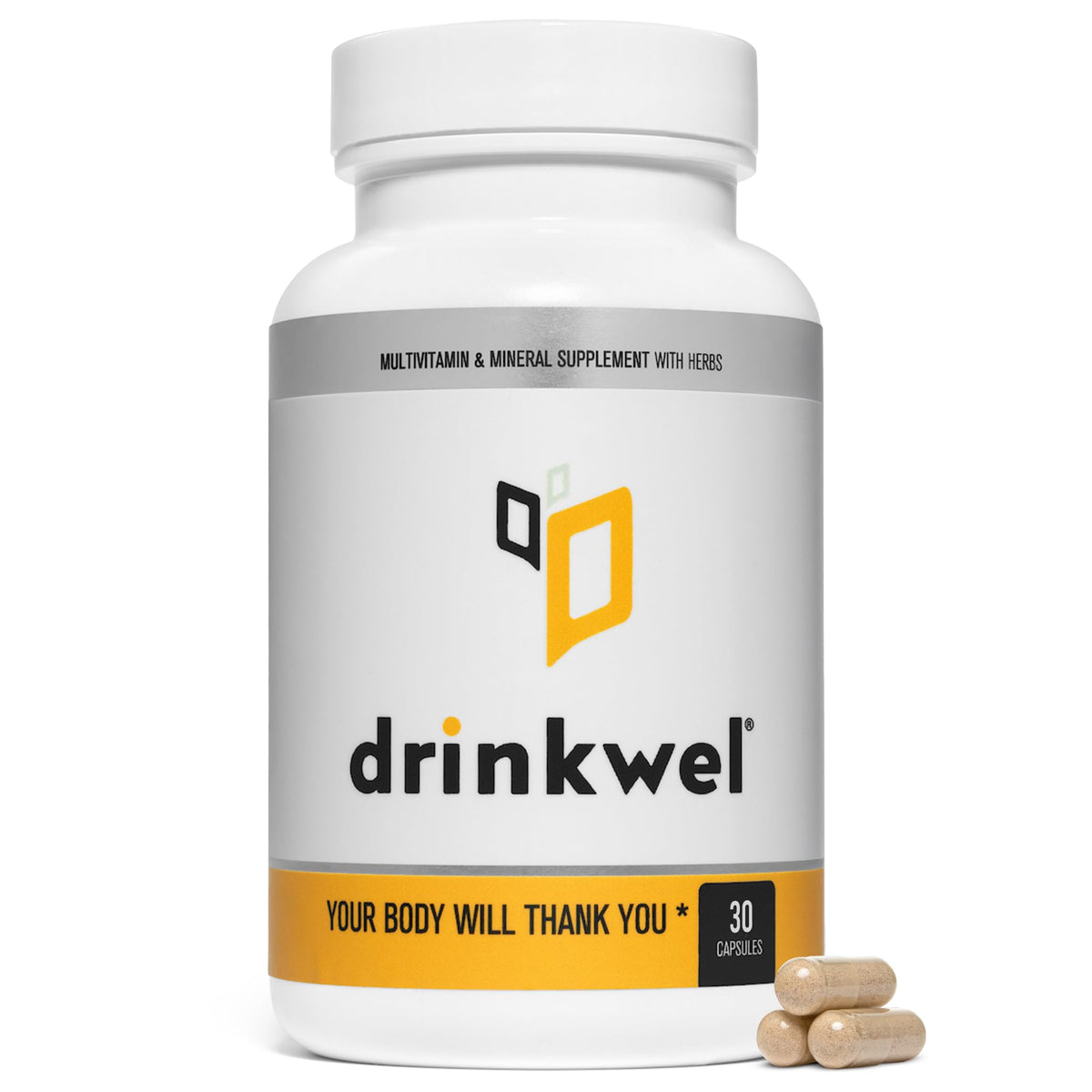 drinkwel Better Mornings Premium Multivitamin - 30 Capsules
