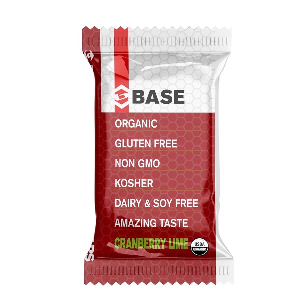 BASE Performance Cranberry Lime Energy Bars - 12 Count