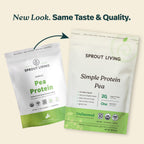 Sprout Living Organic Pea Protein Powder Unflavored - 1 Pound - image 2