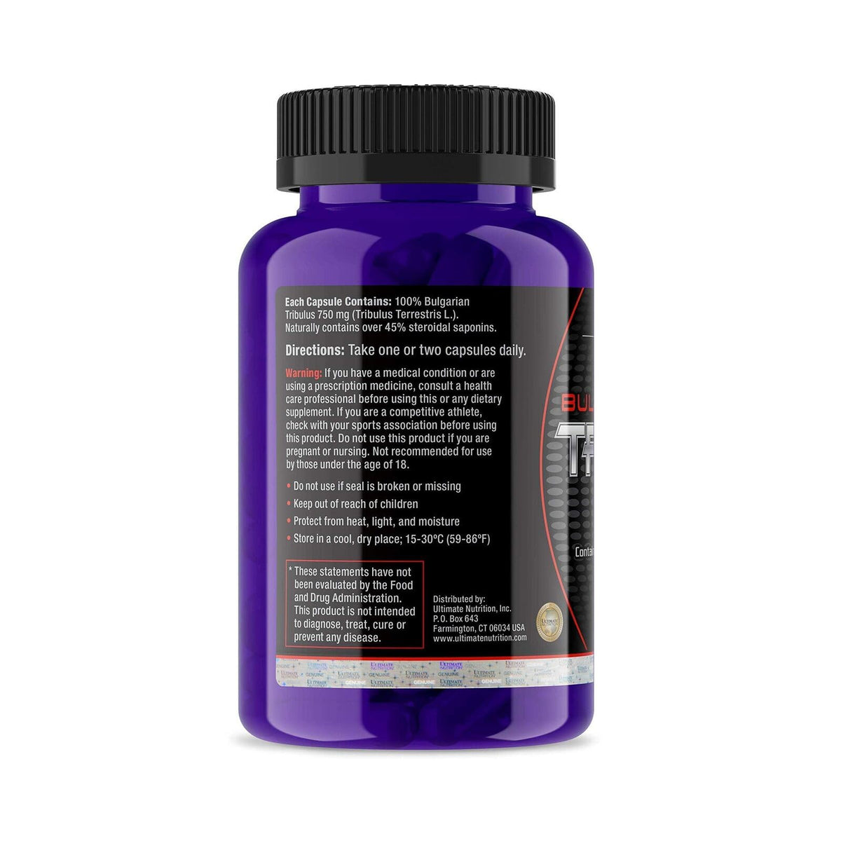 Ultimate Nutrition Bulgarian Tribulus Terrestris 750mg - 90 Capsules - image 2