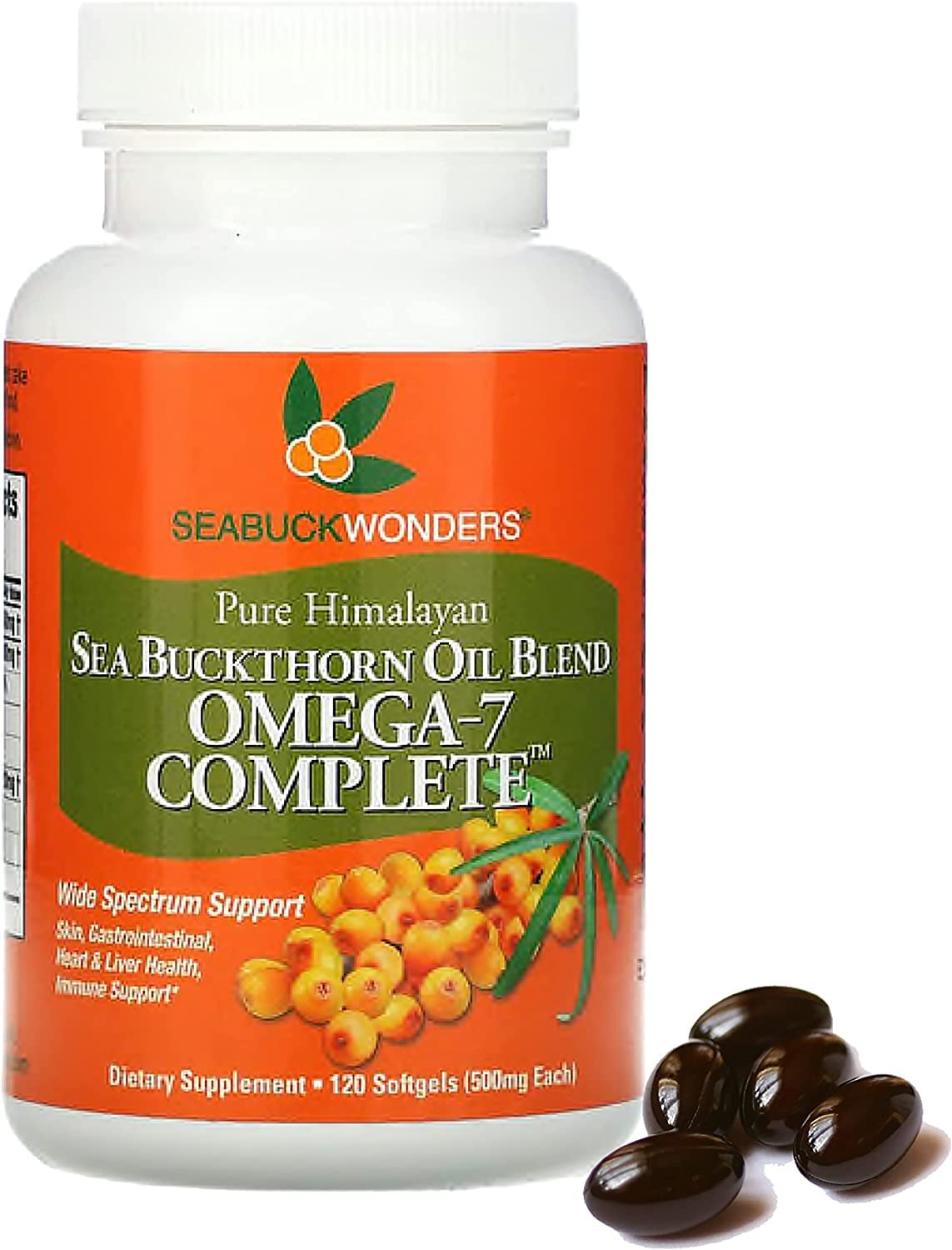 SEABUCKWONDERS Omega-7 Complete Sea Buckthorn Oil - 60 Softgels - image 9